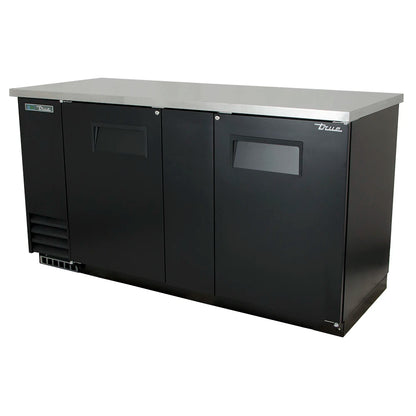 True TBB-3-HC 69" Bar Refrigerator - 2 Swinging Solid Doors