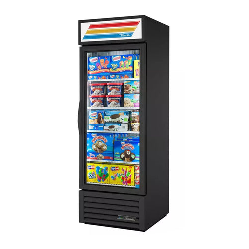 True GDM-23F-HC~TSL01 27" White Left-Hinged Glass Door Merchandiser Freezer