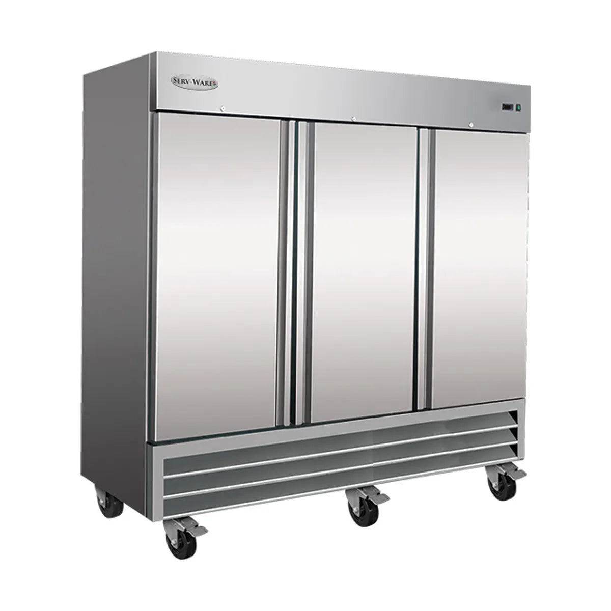Serv-Ware RR3-HC - Reach-In Refrigerator three-section 81"W 3 solid doors
